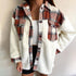 Ladies Fleece Jacket Leopard Print Plush - ROUTINE FASHION